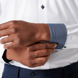 Remus Uomo 17036 01 Tapered Fit White Long Sleeve Dress Shirt