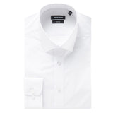 Remus Uomo 18300 01 Tapered Fit White Long Sleeve Dress Shirt