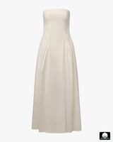 Strapless Corset Ruched Dress
