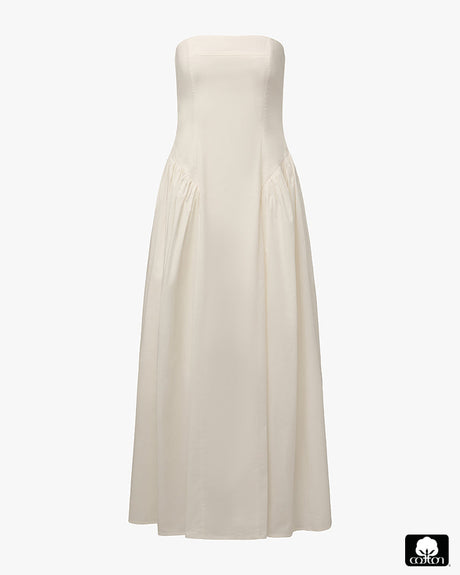 Strapless Corset Ruched Dress