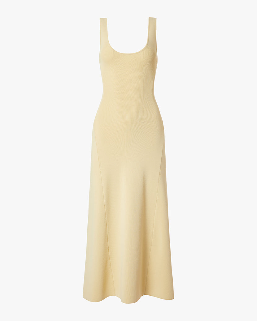Scoop Neck Midi Dress
