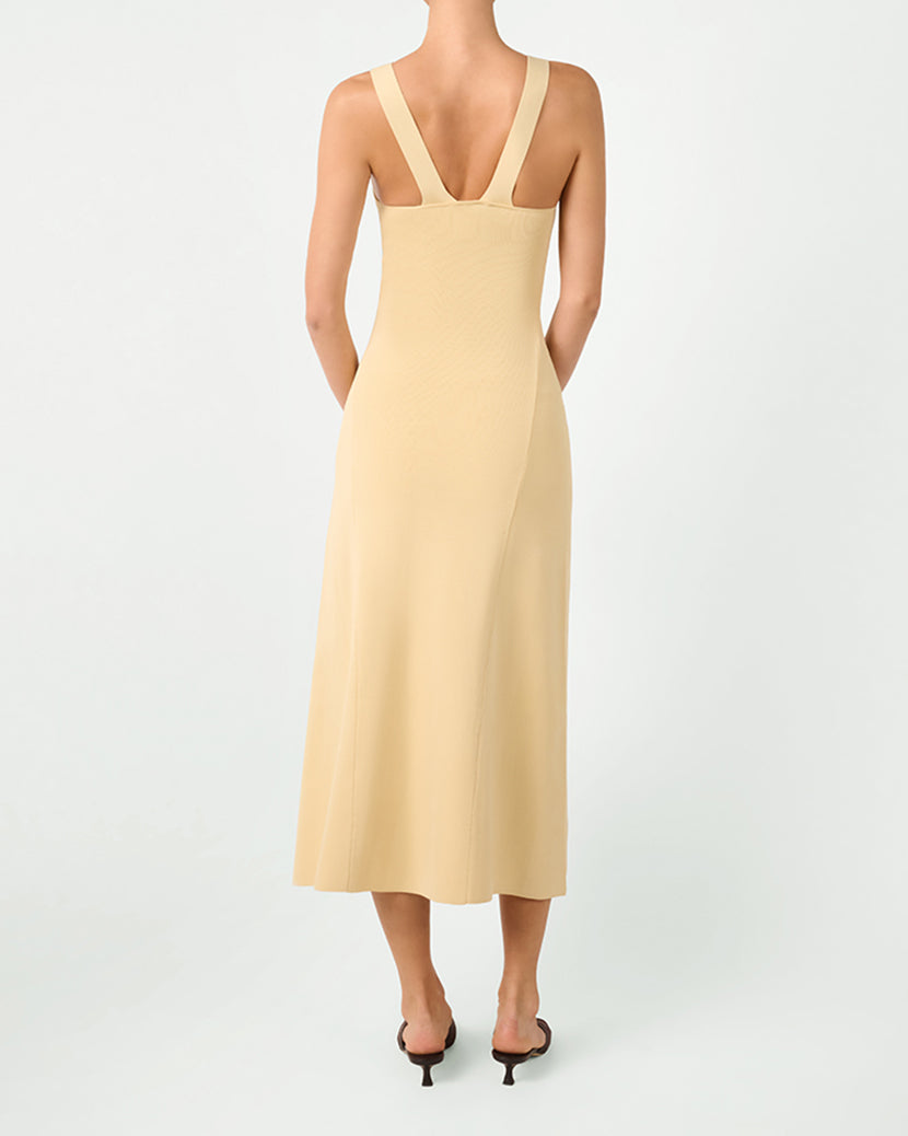 Scoop Neck Midi Dress