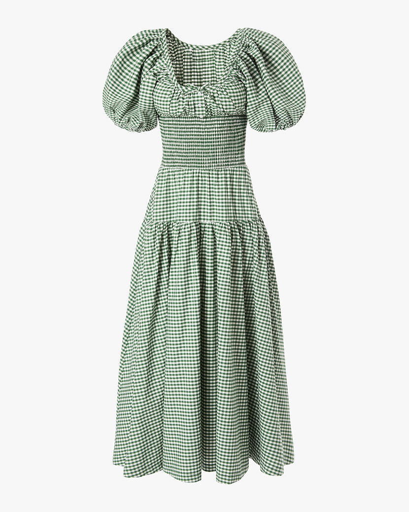 Smocked Waist Midi Dress