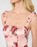 Wide Strap Ruched Cup Corset